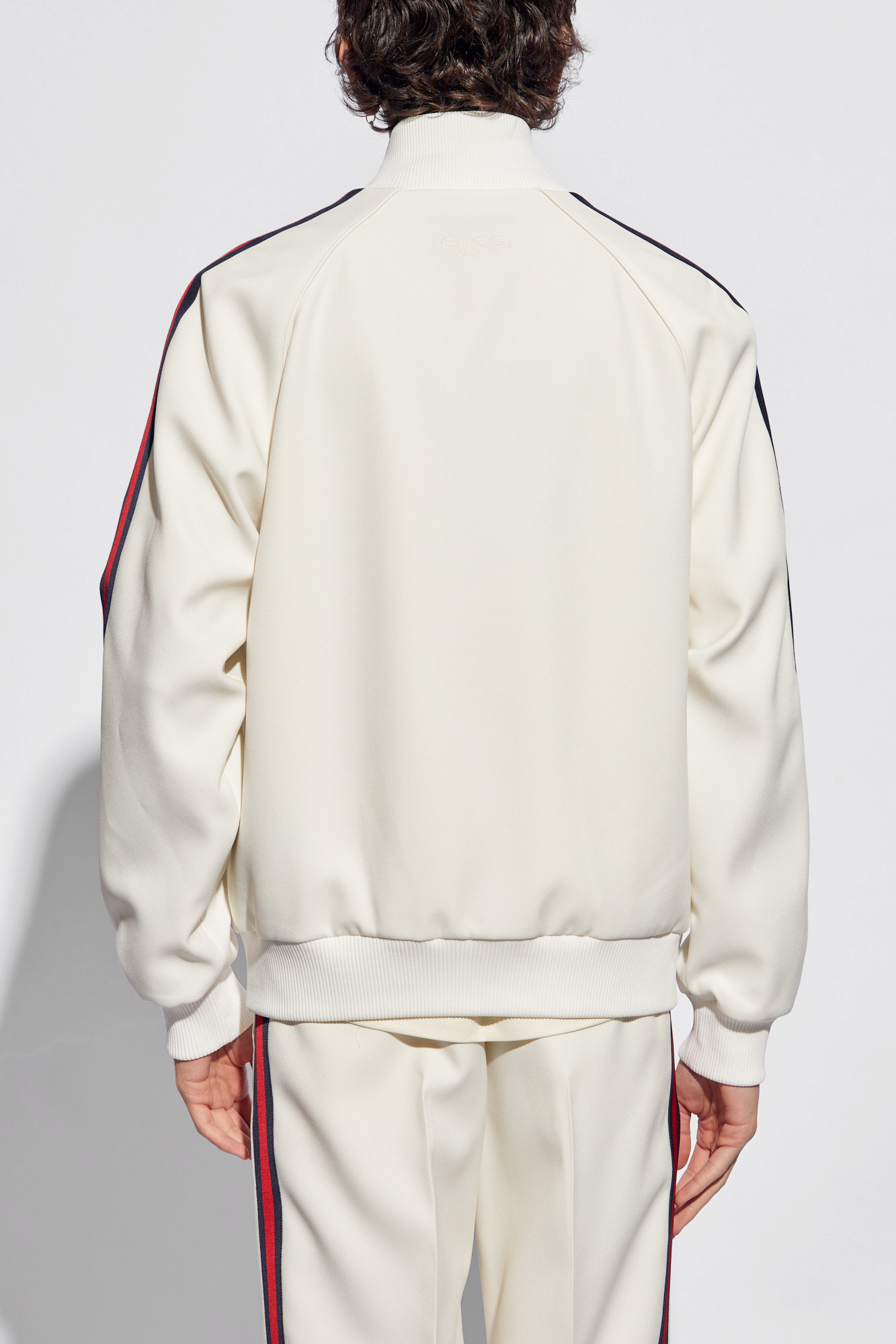 Gucci Zip-up hoodie with ''Web'' stripe | Men's | Vitkac